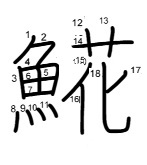 𩸽の書き順