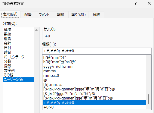 「セルの書式設定」の画像