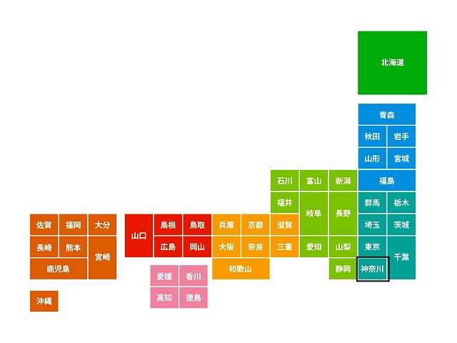 神奈川県の位置