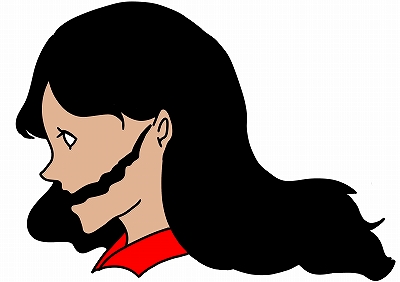 口裂け女のイラスト