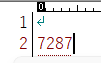 7287入力