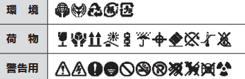 環境・荷物・警告用の絵文字