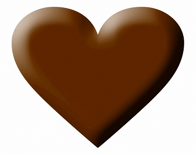 茶色ハートのイメージ