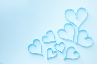 水色ハートのイメージ
