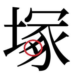 塚の点