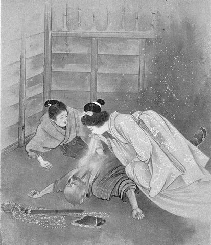 小泉八雲『怪談 雪女』武内桂舟画