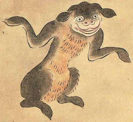 佐脇嵩之『百怪図巻』より「山びこ」