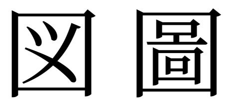 「図」と旧字体「圖」